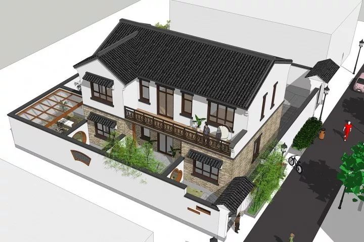 7款风格各异的自建房一看就是富贵人家，建一栋(图25)