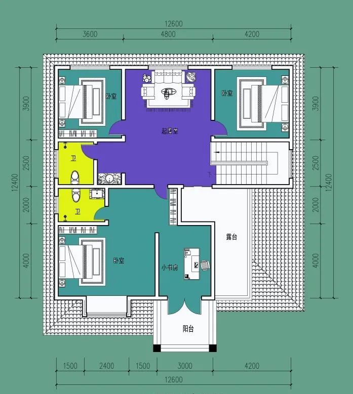 5款二层别墅气质典雅，建一栋家里老人笑开花(图12)