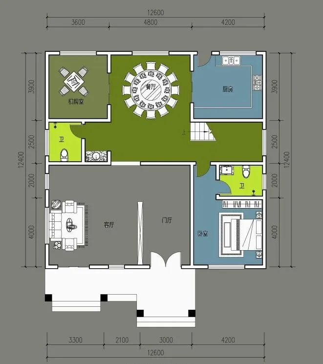 5款二层别墅气质典雅，建一栋家里老人笑开花(图11)