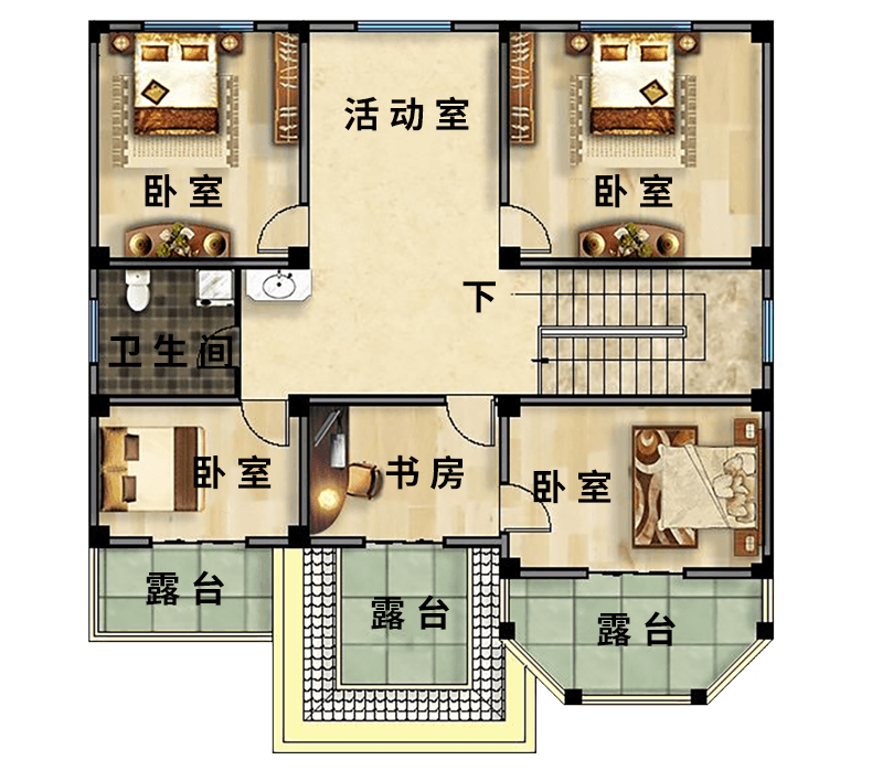 5款别墅低调有品位，建栋在家乡笑看云卷云舒(图16)