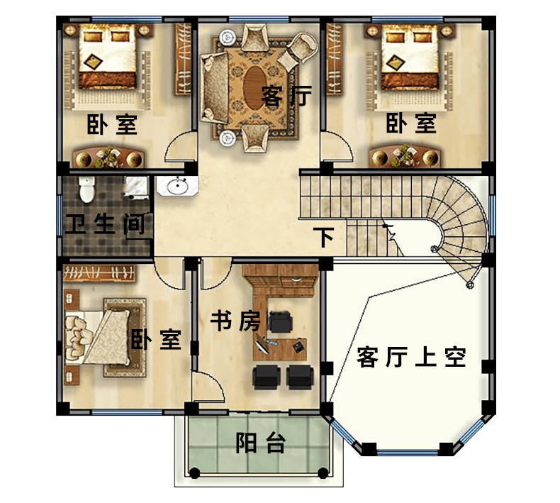 5款别墅低调有品位，建栋在家乡笑看云卷云舒(图15)