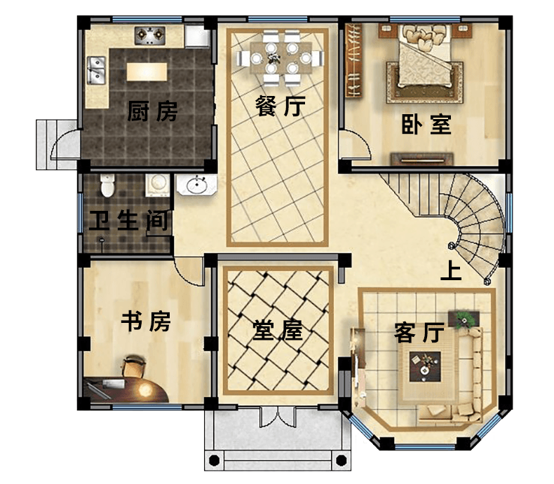 5款别墅低调有品位，建栋在家乡笑看云卷云舒(图14)