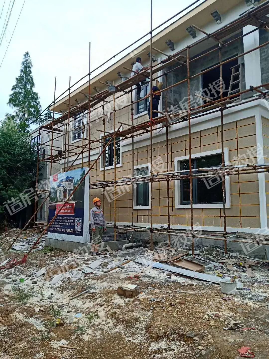 落后的砖混还建吗？庄先生农村建轻钢别墅，加(图3)